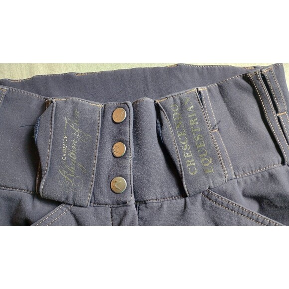 Horze Crescendo Knee Patch Breeches Women's Sz 24 Riding Pants - Picture 2 of 9